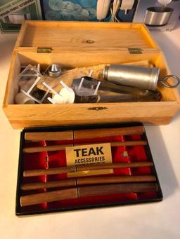 2 Thermos', Super Shooter Cookie and Candy Maker and a Set of Teak Knives