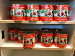 Decorative Tin Olive Oil and Plum Tomato Tins