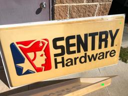 (2) Large Exterior Sentry Hardware Signs - 36in x 72in each