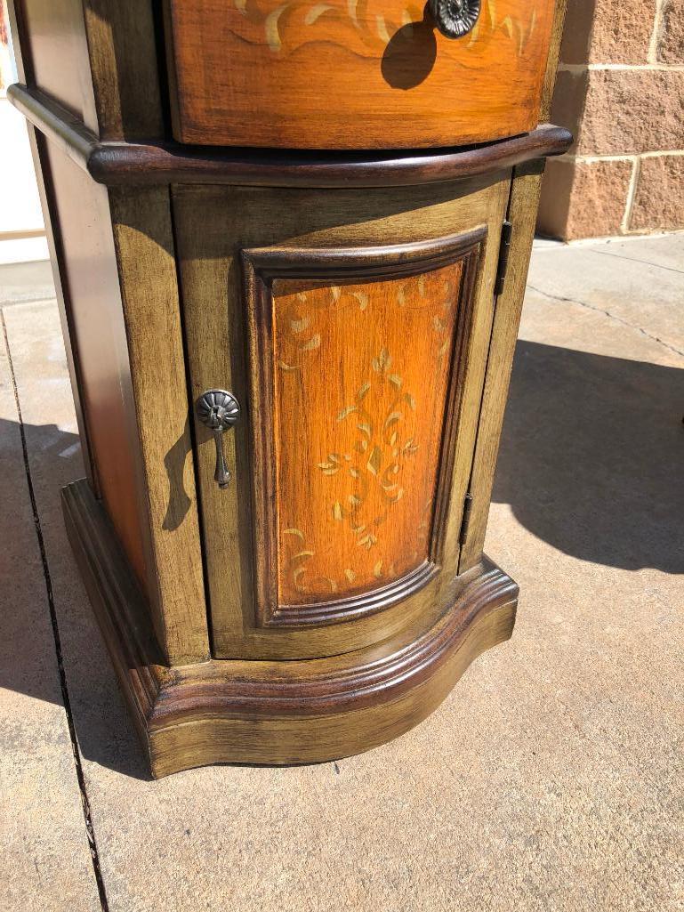 Dick Idol Solid Wood End Table w/ Drawer, Very Nice, Drawer Pull Need Replaced