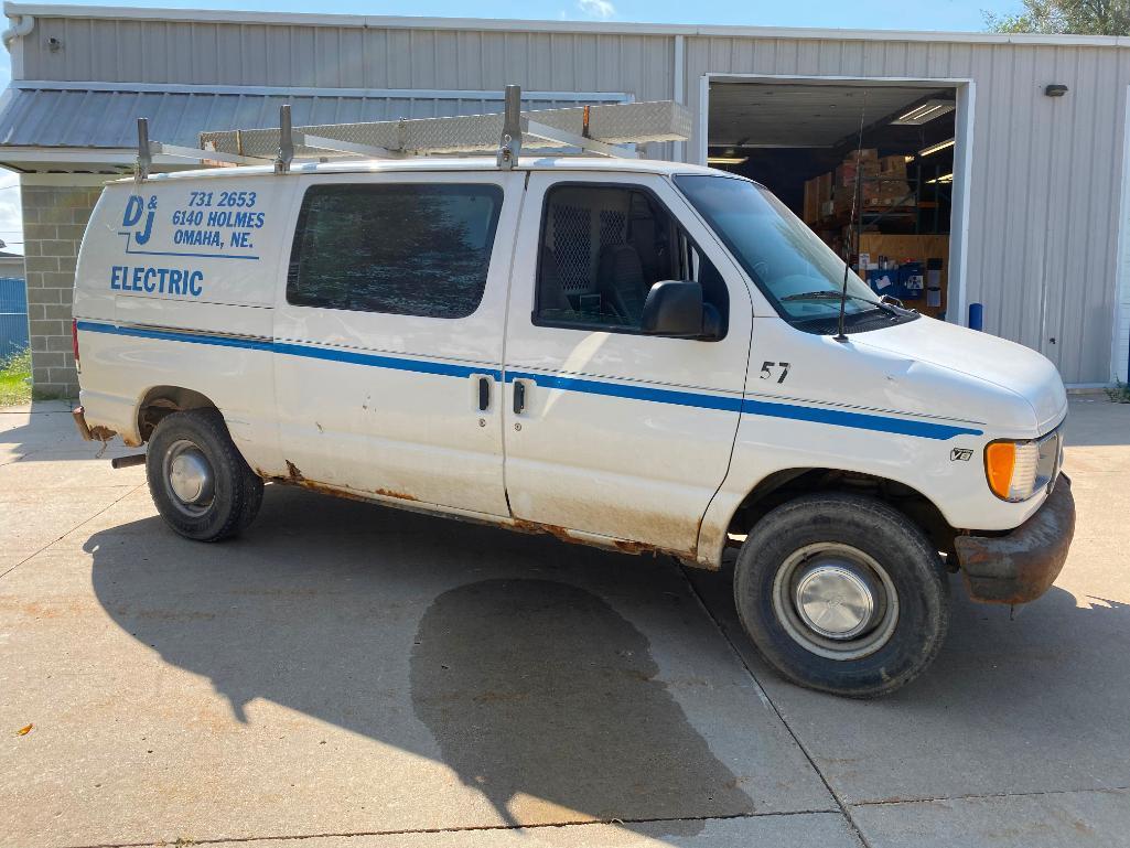 2001 Ford E-350 Super Duty Cargo Van, 183,755 Miles, Automatic, Runs Rough