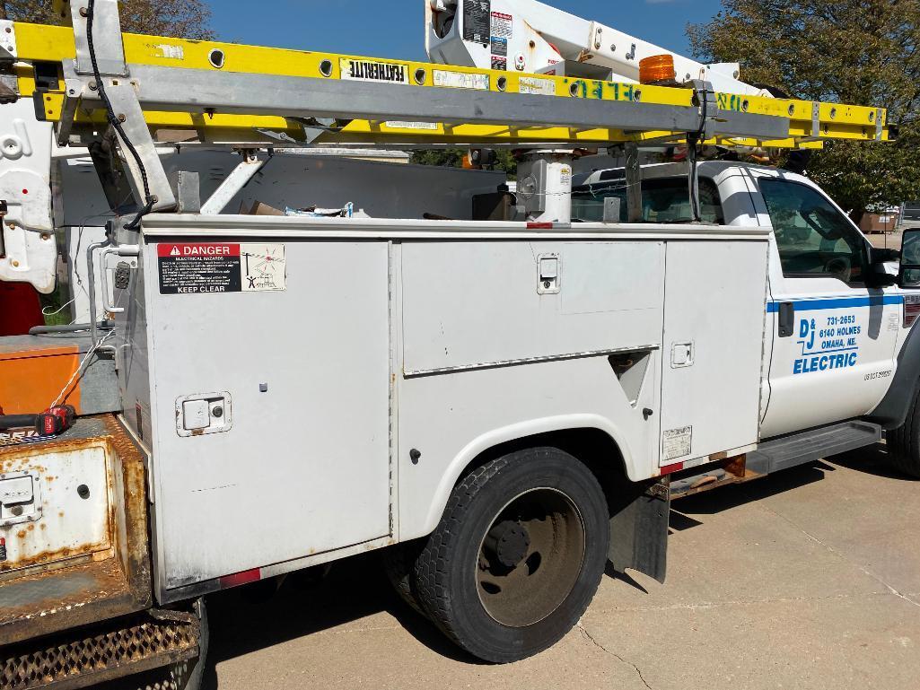 2008 Ford DRW Super Duty E-550 Bucket Truck, 116,287 Miles, Diesel