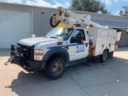 2008 Ford DRW Super Duty E-550 Bucket Truck, 116,287 Miles, Diesel