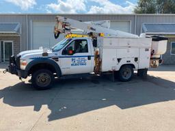 2008 Ford DRW Super Duty E-550 Bucket Truck, 116,287 Miles, Diesel