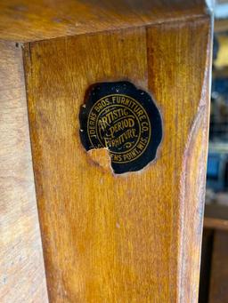 Antique Oak Library Table