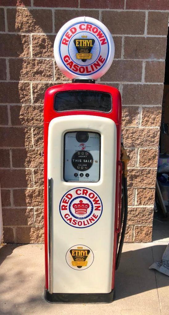 Wayne - Martin & Schwartz Model 80 Gas Pump w/ Contemporary Gas Globe, Complete, Exec. Restored