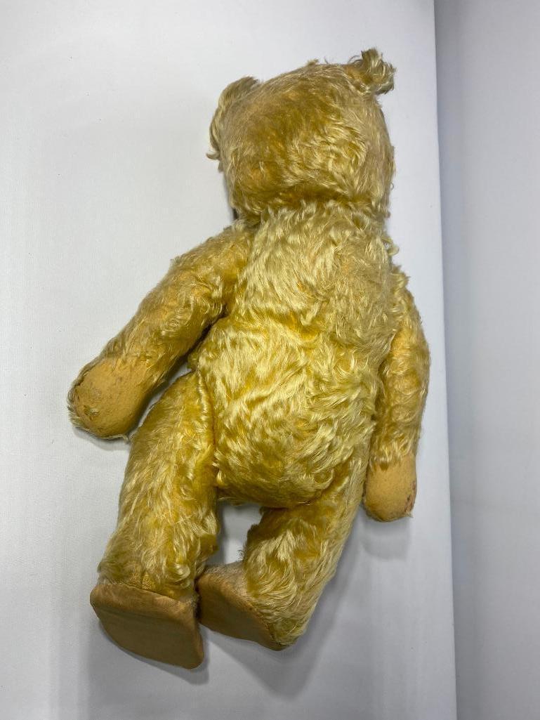 Original Teddy FD Roosevelt Teddy Bear, Jointed 18in, c. early 1930's w/ Provenance, Possible Steiff