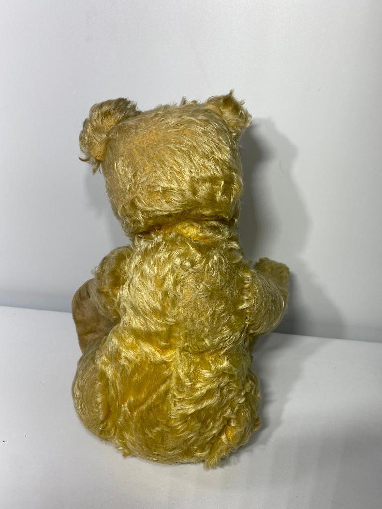 Original Teddy FD Roosevelt Teddy Bear, Jointed 18in, c. early 1930's w/ Provenance, Possible Steiff