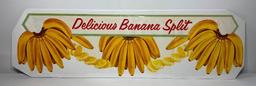 Delicious Banana Split Die Cut Litho on Paper, 42in, in Protected Cellophane Covered Backer Board