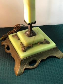 Art Deco Jadite Table Lamp