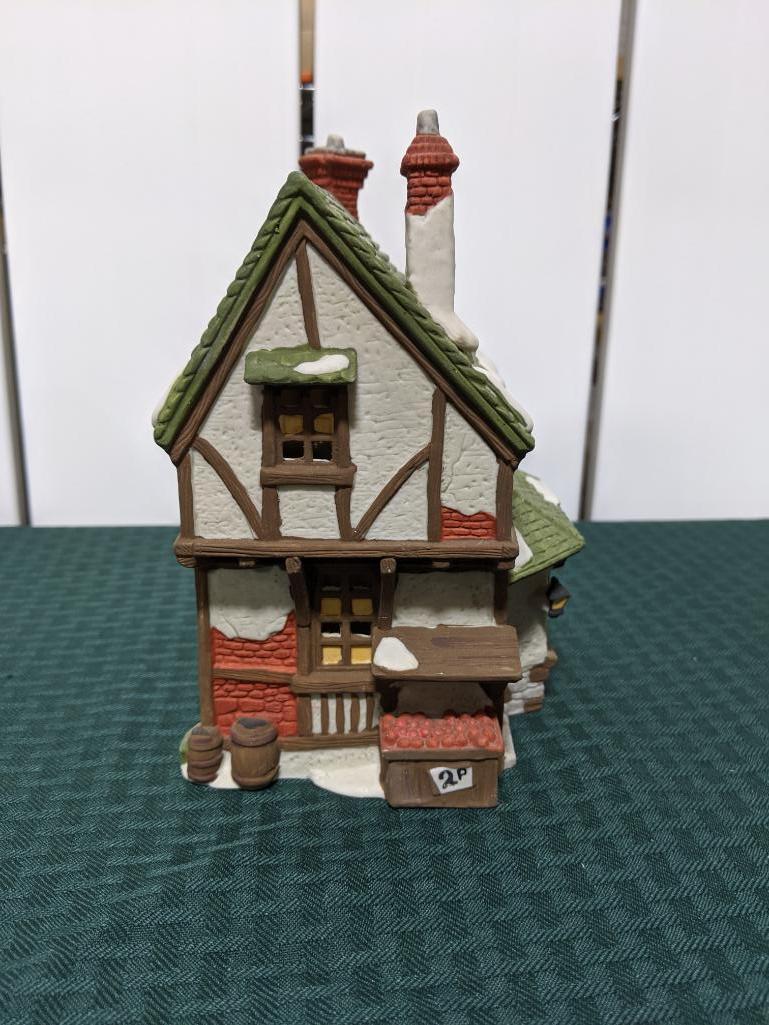 Dickens Village Series-Department 56 -T. Wells Fruit And Spice Shop (The Heritage Village Collection