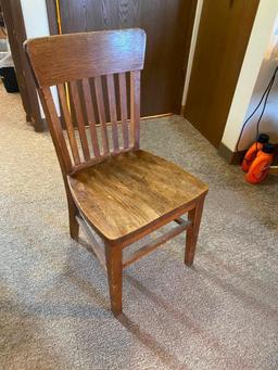 Antique Mission Style Oak Chair