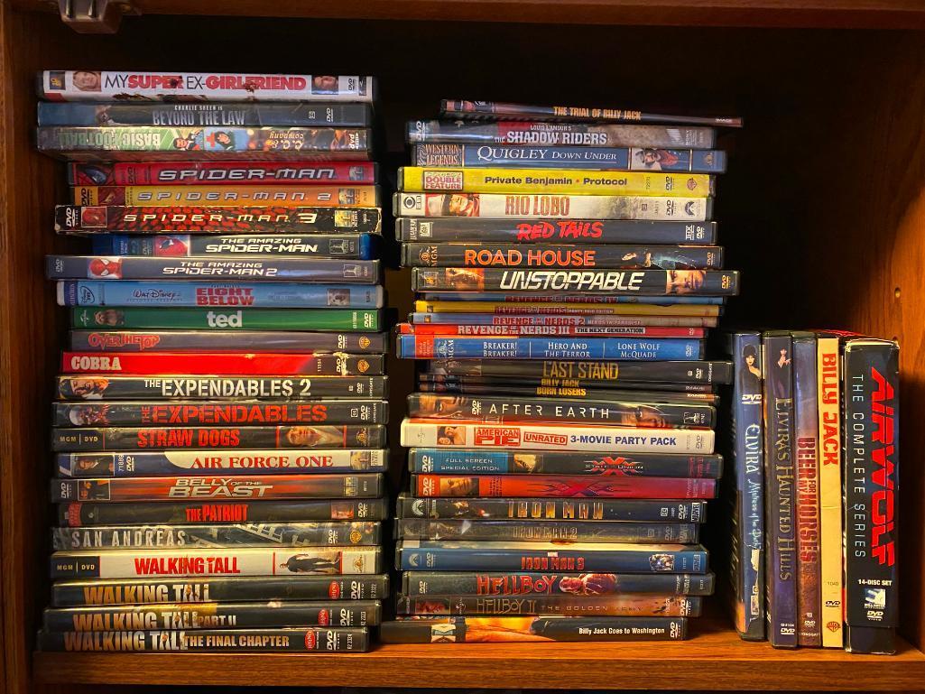 Collection of DVD Movies, See Images for Titles