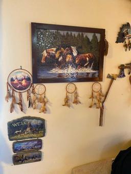 Misc. Southwestern and Native American Indian Decor, Dream Catchers, Framed Puzzles, 3D Prints,