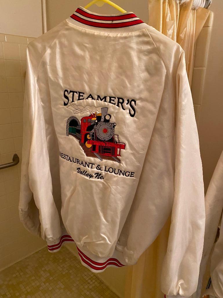 Lot of 2 Vintage Mens XXXL Jackets from Steamer's Restaurant & Lounge, Valley, NE