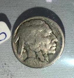 1914 D Buffalo Nickel Restored Date