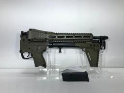 Keltec Rifle .40 Cal Glock 23 mags, 13 Round Mag SUB 2000 Blued/Green Grip SN: F9D80