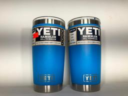 (2) Two Yeti Rambler 20oz Tahoe Blue MSRP: $29.99