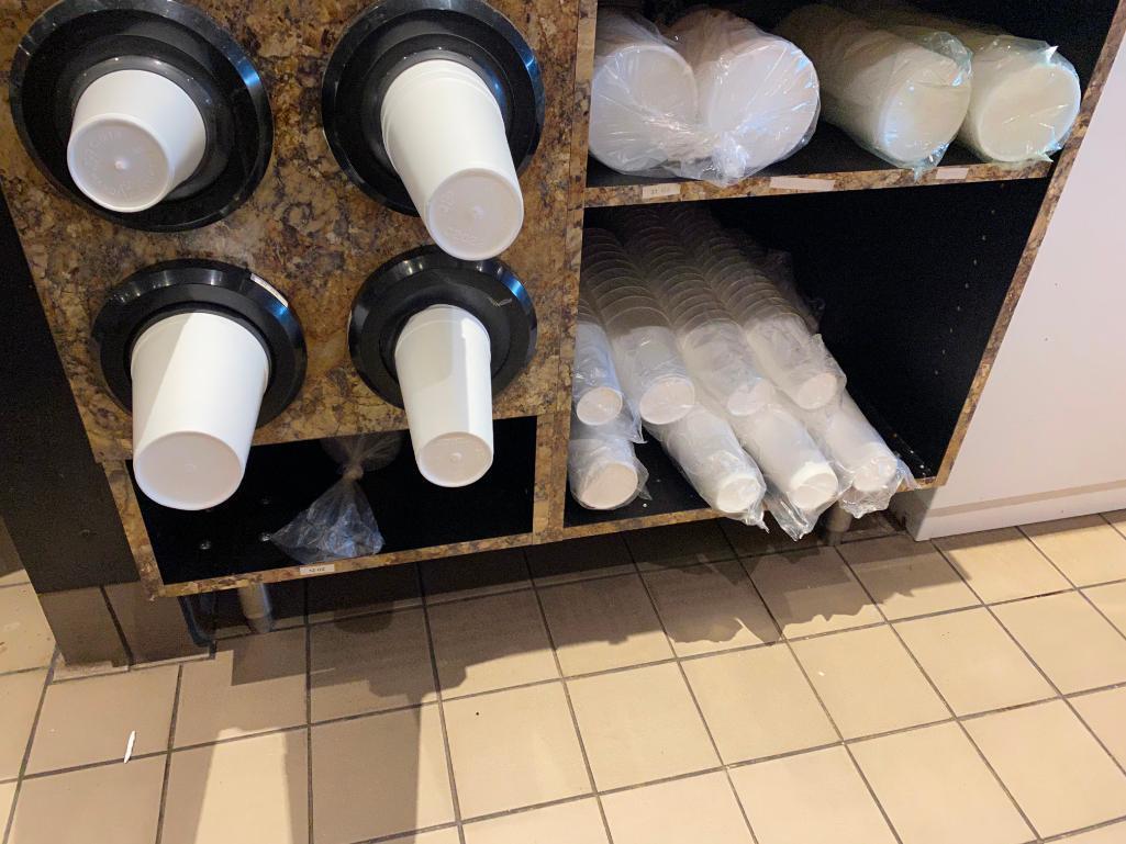 Huge Assortment of Various Foam Cups, Containers and Lids