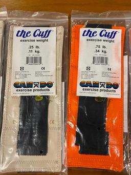 New: Can Do "The Cuff" Exercise Weights, 1/4lb - 5lb, 9 Sizes, 18 Cuff Weights 0.25lb to 4lbs