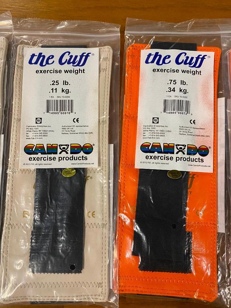 New: Can Do "The Cuff" Exercise Weights, 1/4lb - 5lb, 9 Sizes, 18 Cuff Weights 0.25lb to 4lbs