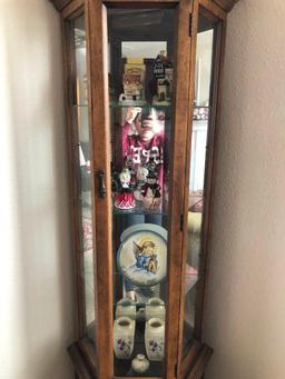 Glass and Wood Curio Cabinet