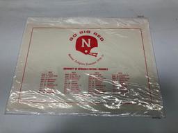 Nebraska Cornhuskers Football Set of 5 Placemats 1969 1970 1971 1972