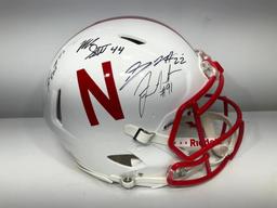 Devine Ozigbo, Stanley Morgan Jr. Signed Nebraska "Authentic" Helmet