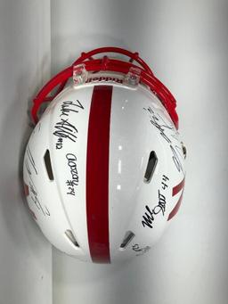 Devine Ozigbo, Stanley Morgan Jr. Signed Nebraska "Authentic" Helmet