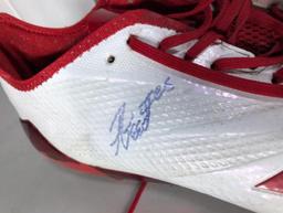 Lamar Jackson #21 Signed Nebraska Game Used Cleats