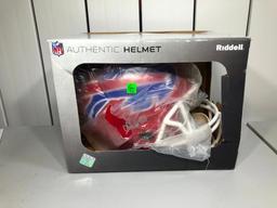 Full Size Autographed Authentic Helmet Bills JIM KELLY/Thurman Thomas/A Reed JSA COA