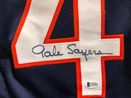 Autographed GALE SAYERS Replica JERSEY JSA Authentication CHICAGO BEARS