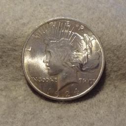 1924 Peace Silver Dollar - BU/Unc