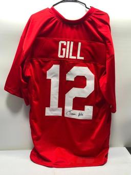 Turner Gill #12 Signed Nebraska Custom Jersey JSA