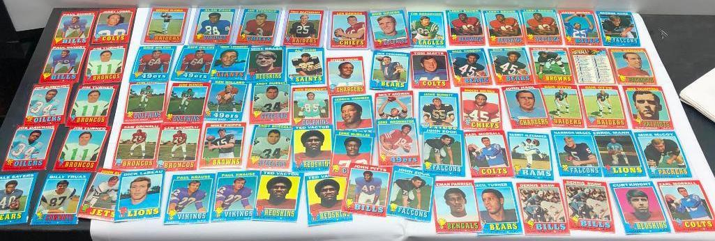 (150+) 1971 Topps Football LOT Stars/HOF's/ GREAT CONDITION