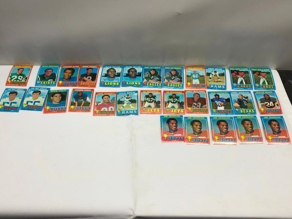 (150+) 1971 Topps Football LOT Stars/HOF's/ GREAT CONDITION