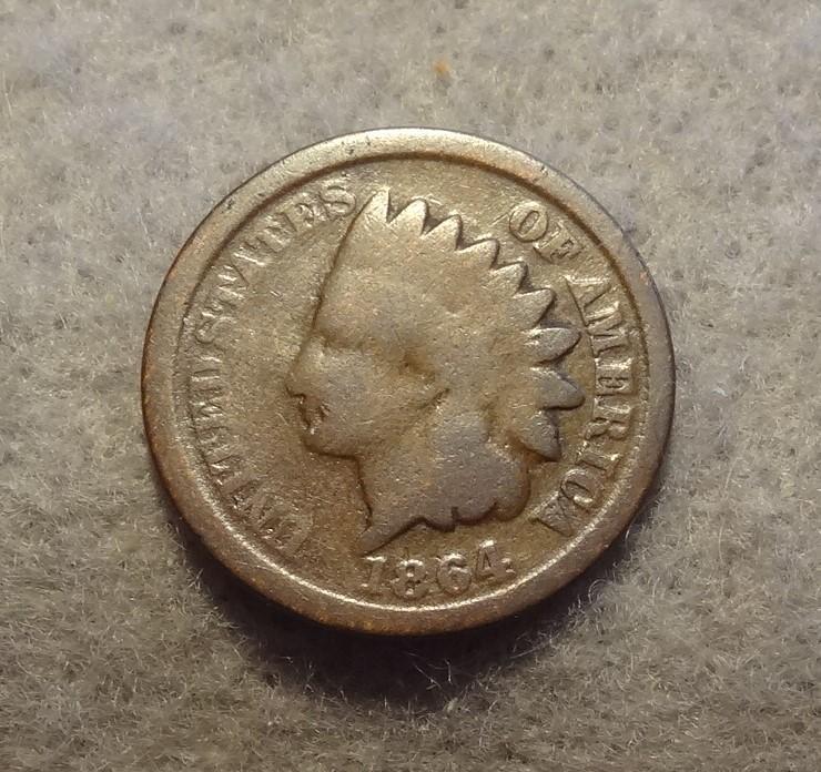 1864 Indian Head Cent Bronze