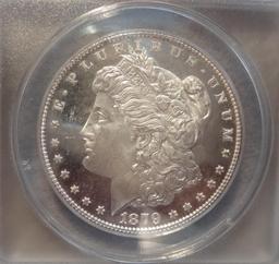 1879 S Morgan Silver Dollar ANACS MS65 Cameo PL