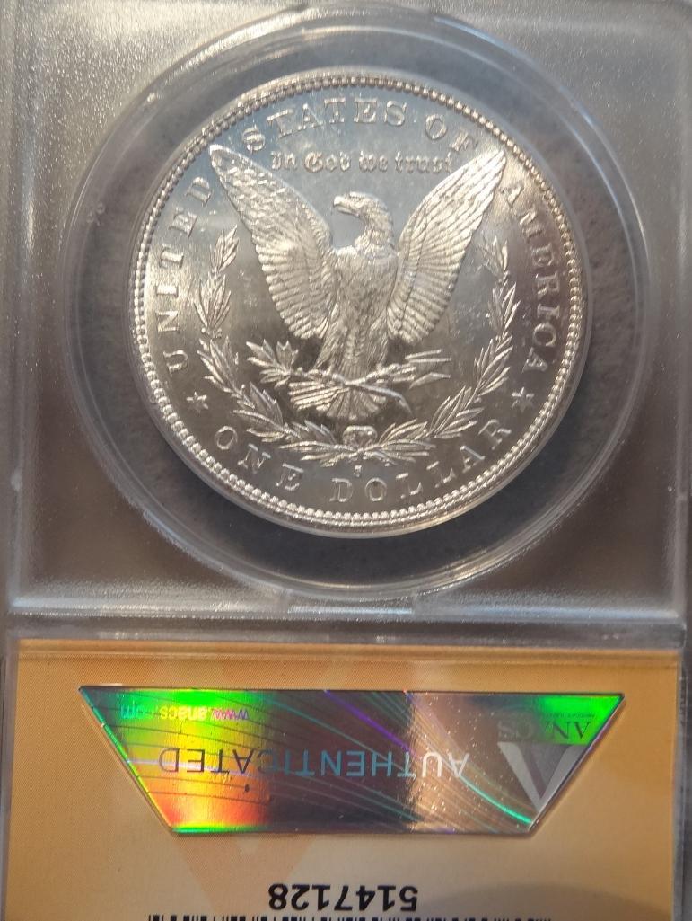 1879 S Morgan Silver Dollar ANACS MS65 Cameo PL
