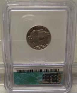 1937 Buffalo Nickel ICG MS63 Slabbed