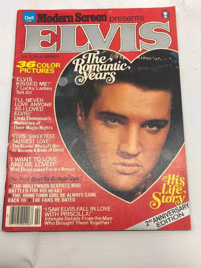 (5) Five Assorted Vintage Elvis Magazines, See Photo for Details