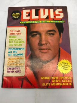 (5) Five Assorted Vintage Elvis Magazines, See Photo for Details