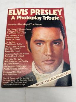 (3) Antique Elvis Magazine, Vintage Elvis Newspaper, Antique Elvis Scrapbook,