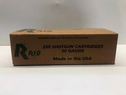 250 Shotgun Cartridges 20 Gauge