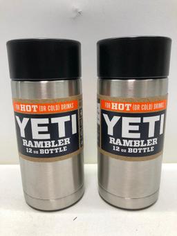 (2) Two Yeti Rambler 12oz Bottle MSRP: $29.99