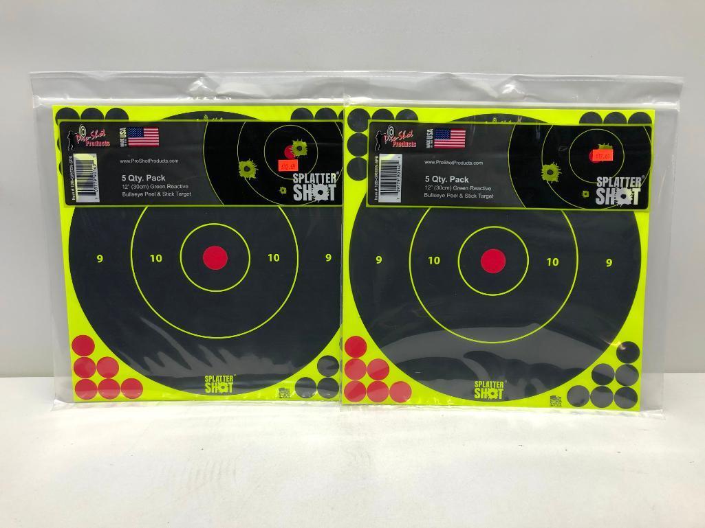 Lot Of 2 5 Pack 12" Splatter Shot Targets