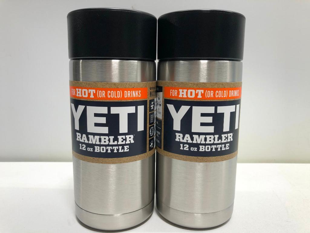 Lot of 2 Yeti Rambler 12 oz Bottles