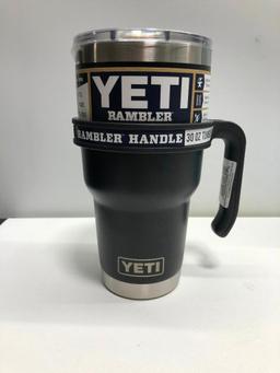 Yeti 30 Oz Black Tumbler with Handle