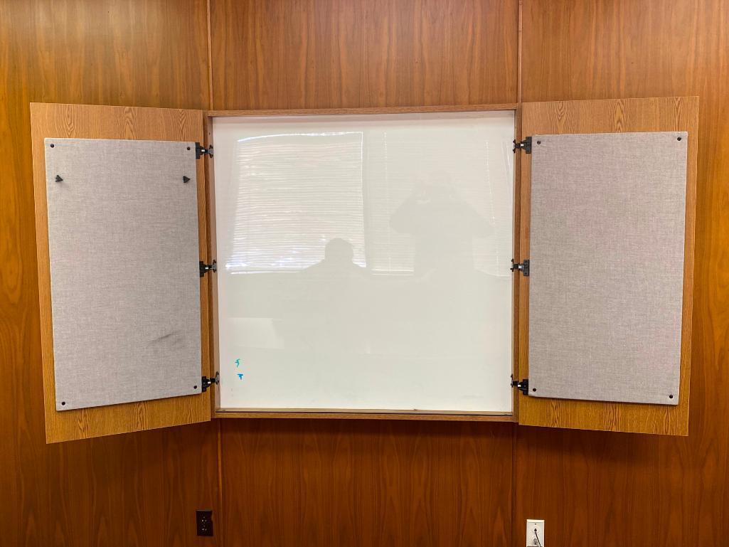 White Board Cabinet, Wall Mounted, 48in x 48in