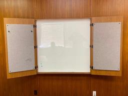 White Board Cabinet, Wall Mounted, 48in x 48in